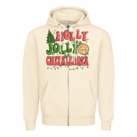 Sandshell holly jolly cheerleader Zipper Hoodie - MaliasSmallBusiness