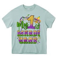 Arona my first mardi gras glitter fleur de lis Heavy Core Tee - Artiststas
