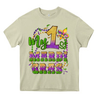 Mossy my first mardi gras glitter fleur de lis Heavy Core Tee - Artiststas