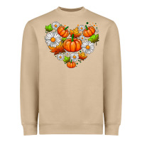Mushroom pumpkin and daisies Heavyweight Sweatshirt - AdoDesignShop