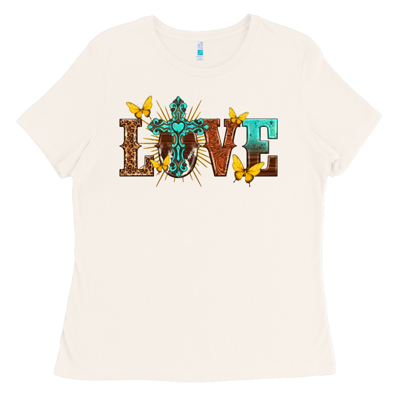 Love With Cross Ladies Tee by texasbilliewilder | Teevron
