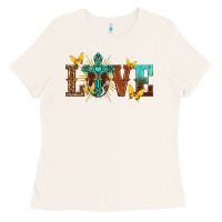 Bone love with cross Ladies Tee - texasbilliewilder