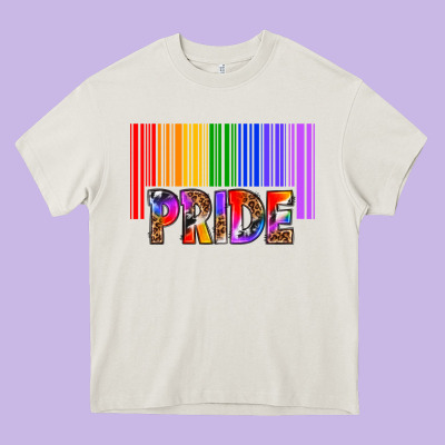 Barcode Pride Heavy Core Tee Designed By Texasbilliewilder