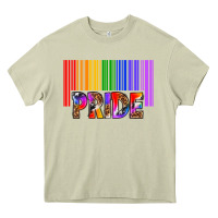 Mossy barcode pride Heavy Core Tee - texasbilliewilder