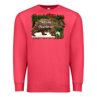 Cardinal merry christmas bear Premium Sweatshirt - BarkalooDesign