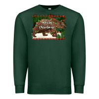 Sports Green merry christmas bear Premium Sweatshirt - BarkalooDesign