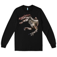 Black Spinosaurus Face Long Sleeve Tee - LillyAllenDesigns
