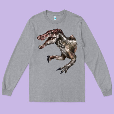 Spinosaurus Face Long Sleeve Tee Designed By Lillyallendesigns