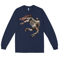 Navy Spinosaurus Face Long Sleeve Tee - LillyAllenDesigns