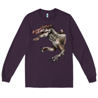 Plum Spinosaurus Face Long Sleeve Tee - LillyAllenDesigns