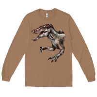 Toasted Coconut Spinosaurus Face Long Sleeve Tee - LillyAllenDesigns
