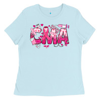 Baby Blue breast cancer cma certified medical assistant Ladies Tee - JahusDesignShop