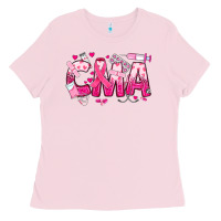 Bubblegum Pink breast cancer cma certified medical assistant Ladies Tee - JahusDesignShop