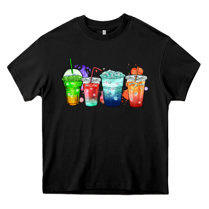 Tea Junkie Coffee Cups Heavy Core Tee by Zillion Design Studio | Teevron