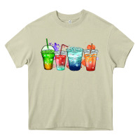 Mossy tea junkie coffee cups Heavy Core Tee - Zillion Design Studio