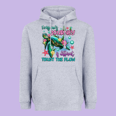 Everyone's Journey Is Different Trust The Flow Heavyweight Hoodie Designed By Artiststas