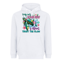 White everyone's journey is different trust the flow Heavyweight Hoodie - Artiststas