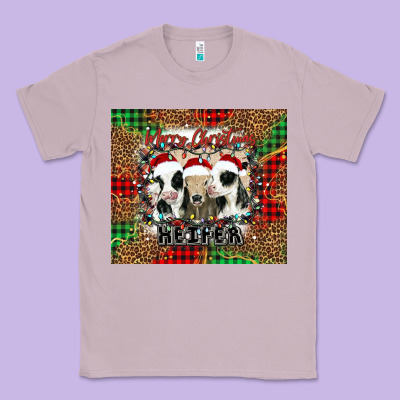 Merry Christmas Heifer Classic Tee Designed By Jasminsmagicworld