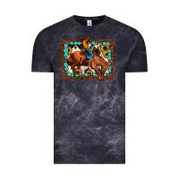 Cloud Black rodeo cowboy Vintage Tee - JahusDesignShop