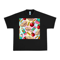 Black school seamless pattern Urban Heavy Tee - BundleAndBundleShop