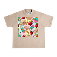 French Oak school seamless pattern Urban Heavy Tee - BundleAndBundleShop