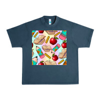 Midnight Navy school seamless pattern Urban Heavy Tee - BundleAndBundleShop