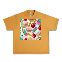 Peanut Butter school seamless pattern Urban Heavy Tee - BundleAndBundleShop