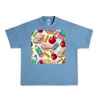 Pebble Blue school seamless pattern Urban Heavy Tee - BundleAndBundleShop
