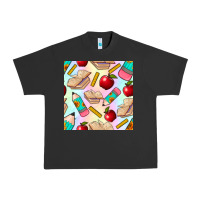 Pigment Black school seamless pattern Urban Heavy Tee - BundleAndBundleShop