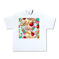 White school seamless pattern Urban Heavy Tee - BundleAndBundleShop