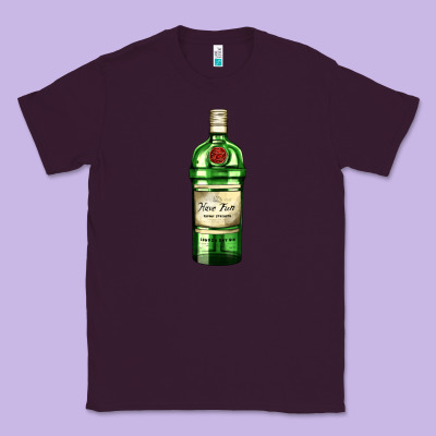 Have Fun Gin Bottle Classic Tee Designed By Adodesignshop