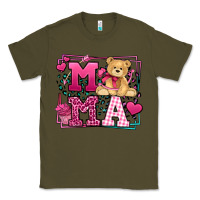 Army Green Western Valentines Day Mama Mother's Day Classic Tee - LillyAllenDesigns