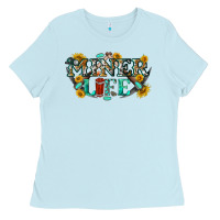Baby Blue miner life Ladies Tee - texasbilliewilder