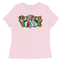 Bubblegum Pink miner life Ladies Tee - texasbilliewilder