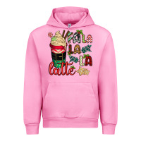Fuchsia Pink Fa la la la latte Urban Hoodie - CowGirlArtShop
