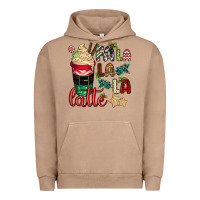 Pigment Burro Fa la la la latte Urban Hoodie - CowGirlArtShop