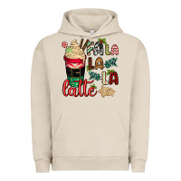 Pigment French Oak Fa la la la latte Urban Hoodie - CowGirlArtShop