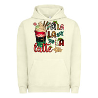 Pigment Pistachio Fa la la la latte Urban Hoodie - CowGirlArtShop