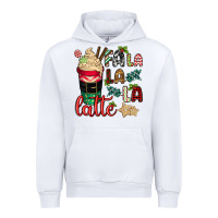 White Fa la la la latte Urban Hoodie - CowGirlArtShop