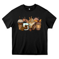 Black leopard coffee cups Heavy Core Tee - Zillion Design Studio