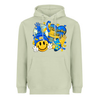 Matcha retro disco ball the lucky few smile face Heavyweight Hoodie - Artiststas