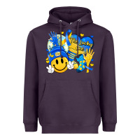 Plum retro disco ball the lucky few smile face Heavyweight Hoodie - Artiststas