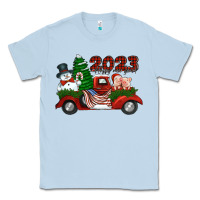 Dusty Blue happy new year truck 2023 Classic Tee - Jasminsmagicworld