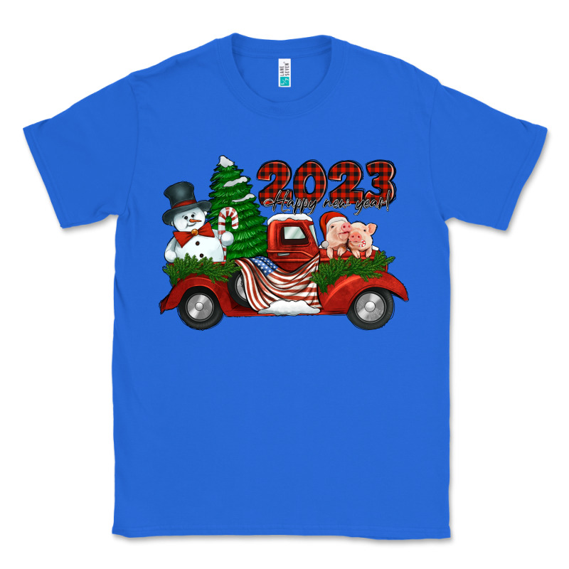 Happy New Year Truck 2023 Classic Tee by Jasminsmagicworld | Teevron