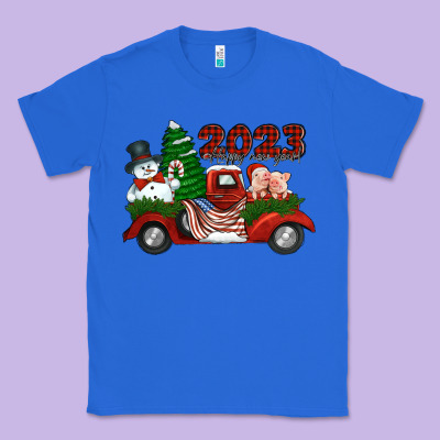 Happy New Year Truck 2023 Classic Tee Designed By Jasminsmagicworld