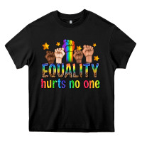 Black equality hurts no one with fists Heavy Core Tee - texasbilliewilder