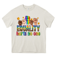 Cream equality hurts no one with fists Heavy Core Tee - texasbilliewilder