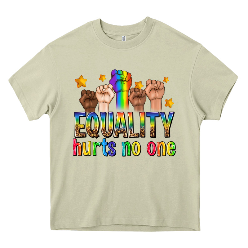 Equality Hurts No One With Fists Heavy Core Tee by texasbilliewilder | Teevron