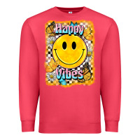 Cardinal happy vibes smiley face Premium Sweatshirt - BarkalooDesign