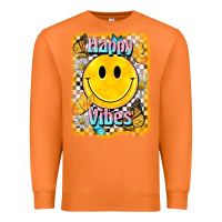 Carrot happy vibes smiley face Premium Sweatshirt - BarkalooDesign